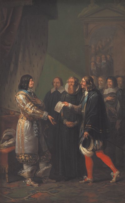 1660 年にフリードリヒ 3 世に割り当てられた絶対君主制 作： Nicolai Abildgaard