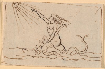 太陽に向かって上向きの人魚 作： Nicolai Abildgaard