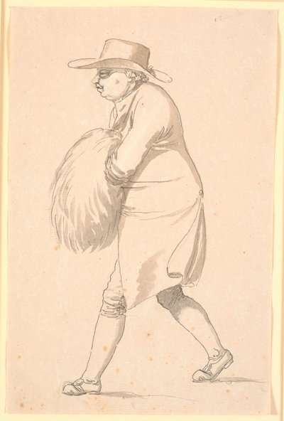似顔絵、おそらくミュンター教授が左に歩いて、袖の手で歩いている 作： Nicolai Abildgaard