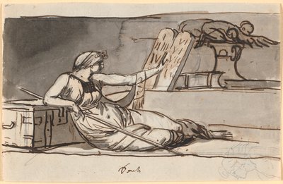 ユダヤ教を象徴する横たわる女性像 作： Nicolai Abildgaard