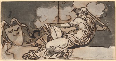 ムハンマド教を象徴する横たわる女性像 作： Nicolai Abildgaard
