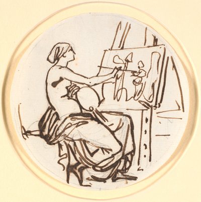 絵の天才。 円形構成 作： Nicolai Abildgaard