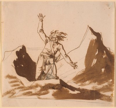 ニールス・クリムが再びノルウェーの岩に現れる 作： Nicolai Abildgaard