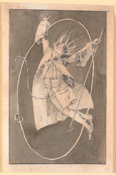 ニールス・クリムの降下。 クミンプレッツェルが彼の周りに浮かんでいます 作： Nicolai Abildgaard