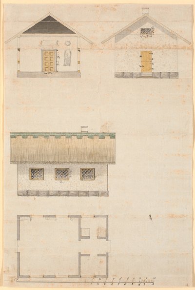 セクション ソルゲンフリー公園の茶室の建設と計画 作： Nicolai Abildgaard
