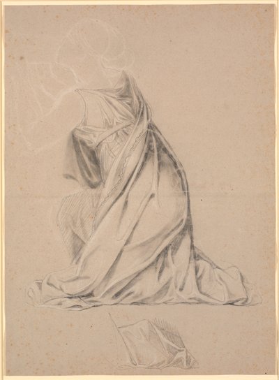 Christiansborg のクリスチャン I の絵のホルスタインを象徴するひざまずく人物の習作 作： Nicolai Abildgaard