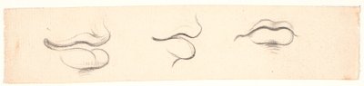 口の3つの研究 作： Nicolai Abildgaard