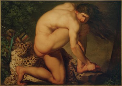 傷ついたフィロクテット 作： Nicolai Abraham Abildgaard