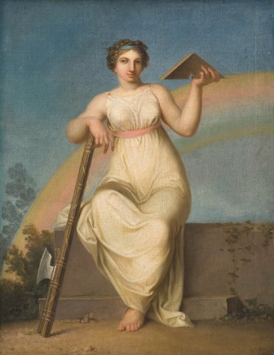 ジュリスプルーデンスアレゴリーフィギュア、1800年 作： Nicolai Abraham Abildgaard