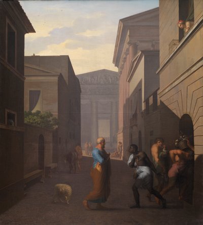 シモと彼の元奴隷ソシア、1803 作： Nicolai Abraham Abildgaard