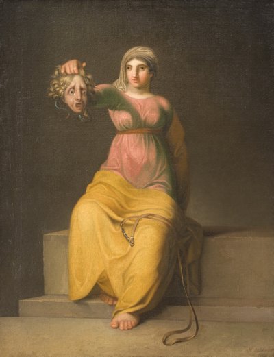 神学。Allegorical Figure, 1800. 作： Nicolai Abraham Abildgaard