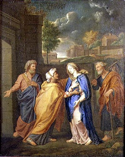 聖母、聖ヨハネ、聖アンナ 作： Nicolas (circle of) Poussin