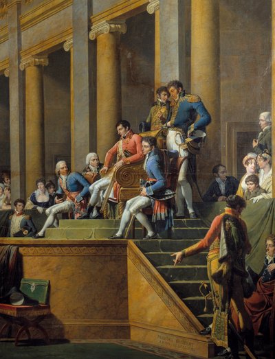 リヨンのcomitiaでのチザルピーナ共和国会議の領事館の詳細 作： Nicolas Andre Monsiau