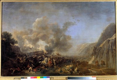 エジプトのキャンペーン（遠征）（1798-1801年）。"ナザレの戦い、1799年8月4日、アブランテス公爵（1771-1813）のジャン・アンドシュ・ジュノ将軍（ジャン・アンドシュ）が勝利した" ニコラ・トーネイ（1755-1830）の絵画 19世紀 Sun.0,92x1,39 m versailles, muse 作： Nicolas Antoine Taunay