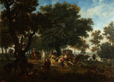 アンリ4世とそのスイートハンティング、1804年頃 作： Nicolas Antoine Taunay