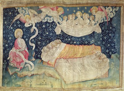 正義の眠り、 『怒りの黙示録』より、52年、1373-87年（タペストリー） 作： Nicolas Bataille