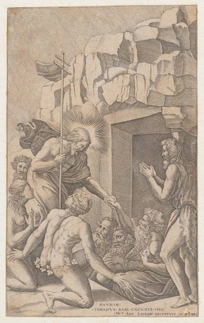 ラファエルにちなんで、リンボのキリスト、1541., 1541. 作： Nicolas Beatrizet