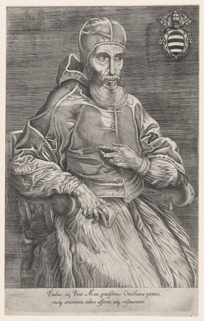 Portrait of Pope Paulus IV, 1530-66., 1530-66.    1160083   ja       japanese Successfully Translated  Original: Island called Ternate in the Moluccas, pub. 1744. Translat: Island called 