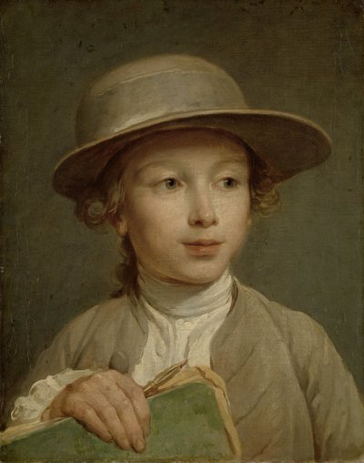 絵本を持った少年 絵本を持った男の子 作： Nicolas Bernard Lepicie
