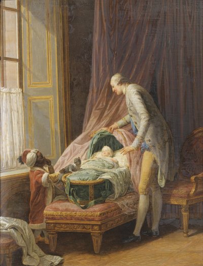 ルイフィリップジョセフドルレアン1747-1793、揺りかごで1774 作： Nicolas Bernard Lepicie