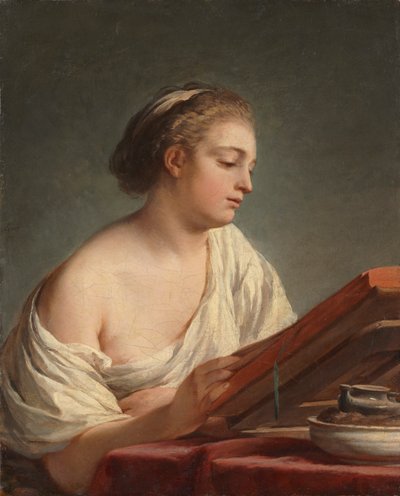 読書する女性 作： Nicolas Bernard Lepicie
