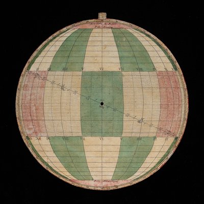 アストロラーベ、ロハスの投影図プレートの詳細 作： Nicolas Bion