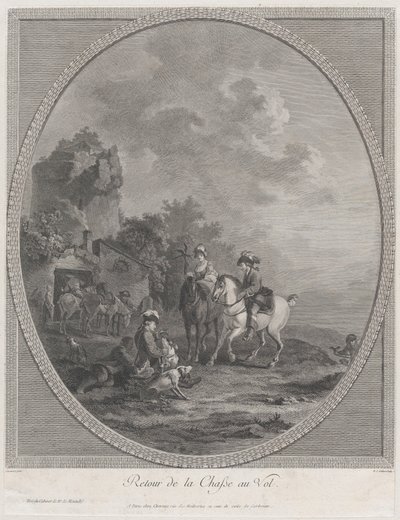 狩猟からの帰還, 1786., 1786. 作： Nicolas Colibert