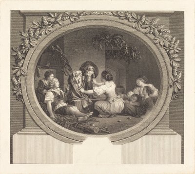 教育こそがすべて 作： Nicolas Delaunay after Jean Honoré Fragonard