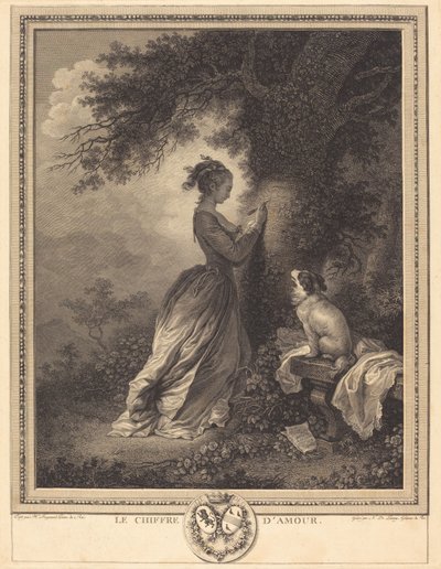 愛の数 作： Nicolas Delaunay after Jean Honoré Fragonard