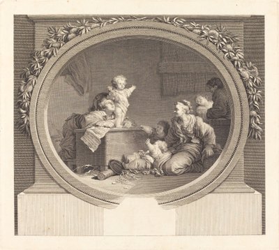 小さな説教者 作： Nicolas Delaunay after Jean Honoré Fragonard