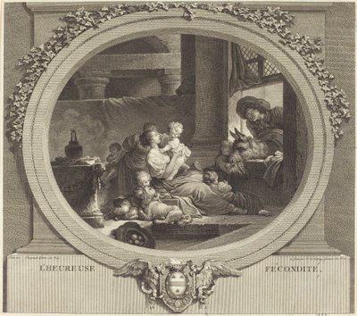 幸せな豊穣 作： Nicolas Delaunay after Jean Honoré Fragonard