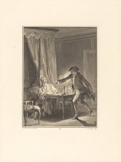 ああ！ あなたの恩人への若い男 作： Nicolas Delaunay after Jean Michel Moreau