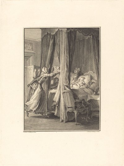 ジュリーの死 作： Nicolas Delaunay after Jean Michel Moreau