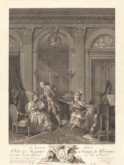 スウィートチケット 作： Nicolas Delaunay after Nicolas Lavreince