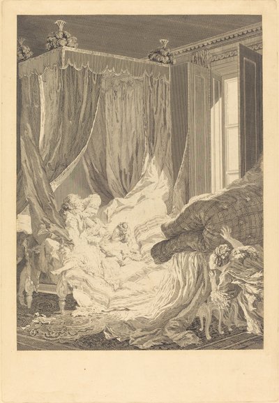 思慮のない妻 作： Nicolas Delaunay after Pierre Antoine Baudouin