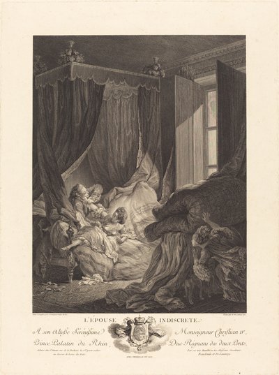 思慮のない妻 作： Nicolas Delaunay after Pierre Antoine Baudouin