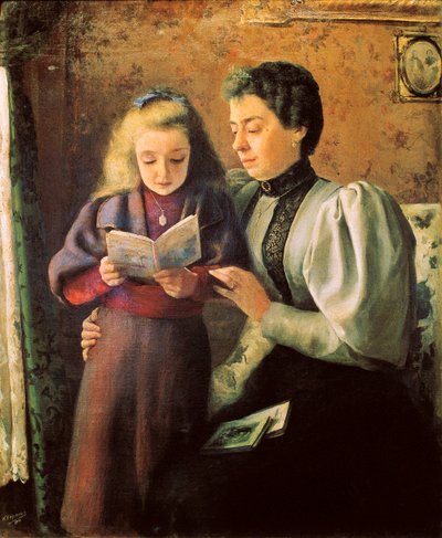 「読み方のヘルプ」詳細。 Nicolas Esparza Perez (1873-1928) の絵画。 1880 年 12 月 パンプローナ。 ナバラ博物館。 作： Nicolas Esparza y Perez