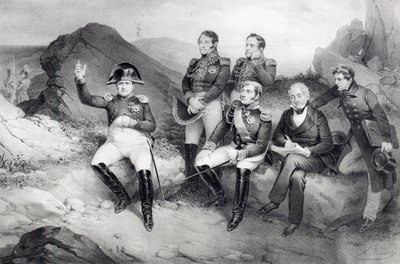 ナポレオン1世（1769-1821）セントヘレナのエンマヌエルラスケース（1766-1842）への回想録、1860 作： Nicolas Eustache Maurin