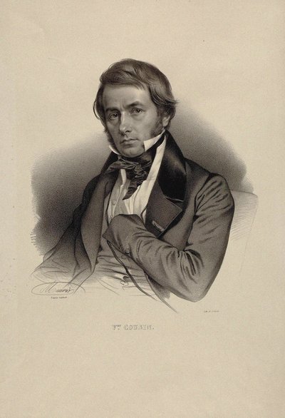 哲学者ビクター・カズンの肖像 1792-1867. 作： Nicolas Eustache Maurin