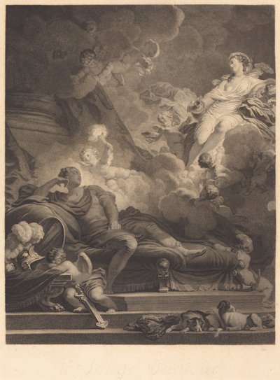 愛の夢、1785年。 作： Nicolas Francois Regnault