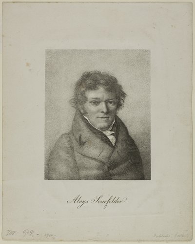 アロイス・ゼネフェルダーの肖像 作： Nicolas Henri Jacob