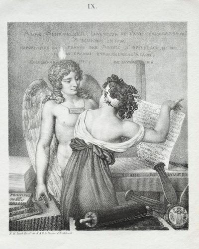リソグラフィの天才、1819年。 作： Nicolas Henri Jacob