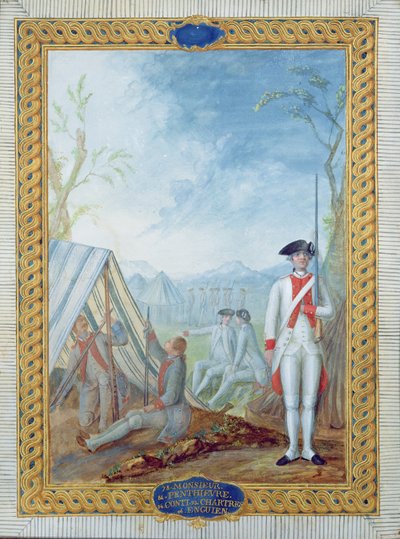 アメリカ独立戦争中のフランス歩兵の制服 作： Nicolas Hoffmann