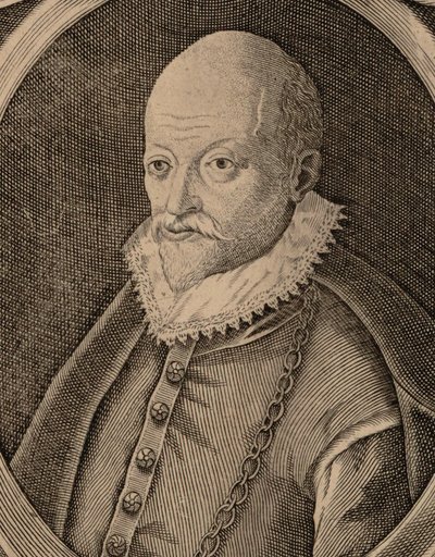 作曲家ローランド・デ・ラッススの肖像 1532-1 作： Nicolas III de Larmessin