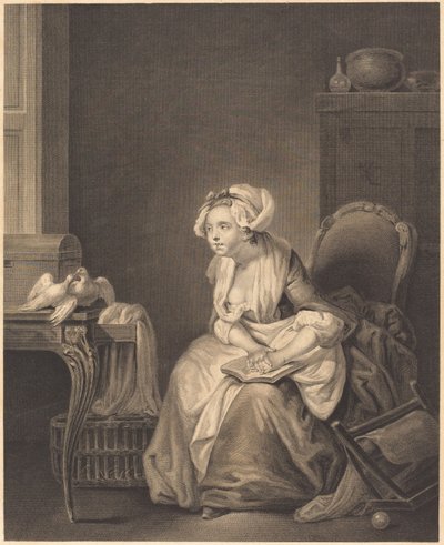 初恋のレッスン 作： Nicolas Joseph Voyez after Jean Baptiste Greuze