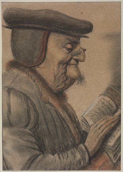 本を読む老人 作： Nicolas Lagneau