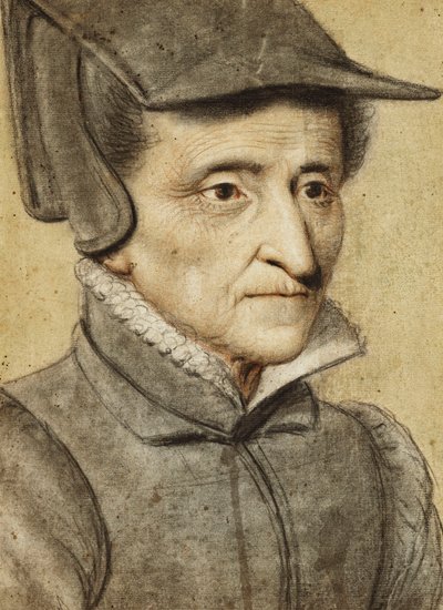 歳の女性の肖像画の頭 作： Nicolas Lagneau or Lanneau