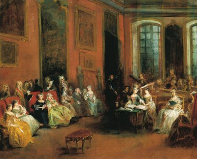 ピエール・クロザのパリのホテルでのコンサート、1719-20年頃（油彩・キャンバス 作： Nicolas Lancret
