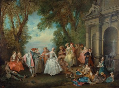 泉の前で踊る 作： Nicolas Lancret