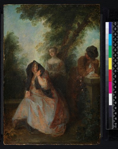 このような孤独の中で…」、1743年以前 作： Nicolas Lancret